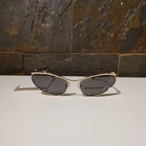 Balenciaga 62mm cat eye logo print lens sunglasses